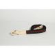 CURA CSS-100BK/RD 3i Braided Silk Lanyard Patch Leather (90 cm) Black/Red