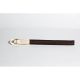 CURA CSS-200BK/RD 3i Braided Silk Lanyard Patch Leather (20 cm) Black/Red