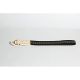CURA CSS-200GD/BK 3i Braided Silk Lanyard Patch Leather (20 cm) Gold/Black