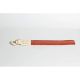 CURA CSS-200RD/SV 3i Braided Silk Lanyard Patch Leather (20 cm) Red/Silver