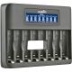 Jupio 8 Slot Fast Battery Charger & LCD Screen for AA & AAA Rechargeable Batteries