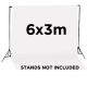 Jinbei Muslin Photographic Studio Backdrop 3 x 6m - White