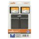 Jupio 2x Olympus BLX-1 Camera Batteries & Dual Charger Kit