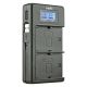 Jupio Dedicated Duo USB Charger with LCD for Canon LP-E17 Batteries