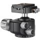Leofoto LH-40LR 40mm Low Profile Ball Head with Lever Release Clamp