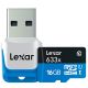 Lexar 633x Micro SD Card w/ USB3 Adapter
