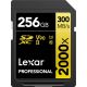 Lexar Professional 2000x SDXC 256GB - 300MB/s V90 UHS-II U3 Memory Card
