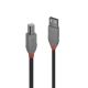 Lindy 3m USB-A 2.0 to USB-B Cable Anthra Line