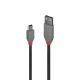 Lindy 0.5m USB-A 2.0 to Mini-B Cable Anthra Line