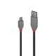 Lindy 0.2m USB-A 2.0 to Micro-B Anthra Line