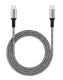 MICRODIA ExeCable Tweed PD240W 1.0m USB-C to USB-C Cable - Zebra