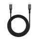 MICRODIA ExeCable Tweed PD240W 1.8m USB-C to USB-C Cable - Charcoal