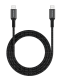 MICRODIA ExeCable Tweed PD240W 1.0m USB-C to USB-C Cable - Charcoal