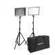 Nanlite Lumipad 25 Soft LED Panel Twin Kit with Light Stands