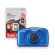Nikon Coolpix W100 Waterproof Camera Bundle + BONUS 16Gb Card (Blue)