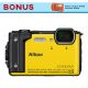Nikon Coolpix W300 Waterproof Camera Yellow + BONUS Silicone Jacket