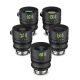 NiSi Aureus Prime Full Frame T1.4 Cinema Lens Kit – 18mm, 24mm, 35mm, 50mm, 85mm + Hard Case (PL Mount)