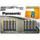 Panasonic AA 8 Pack Alkaline Battery