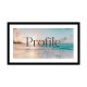 Profile Decorator Panoramic Matt Black Timber Photo Frame (20x40/12x33)