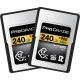 ProGrade Digital 240GB CFexpress 2.0 Type A Memory Card 2 Pack (Gold)