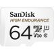 SanDisk High Endurance microSDHC 64GB 100MB/s R 40MB/s W UHS-I C10 U3 V30 Card