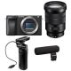 Sony A6400 w/ 18-105mm Lens + Shooting Grip & ECM-GZ1M Microphone