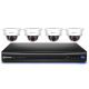 Swann NVR8-7200 8 Channel NVR with Smartphone Viewing & 4 x NHD-821 Dome Cameras