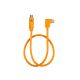 Tether Tools TetherPro Right Angle USB-C To USB-C 50cm Hi-Vis Orange