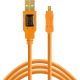 Tether Tools Tetherpro USB 2 Male to Mini-B 8 Pin, 4.6M, HI-VIS CU8015-ORG