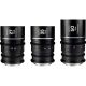 Laowa Nanomorph S35 Prime 3-Lens Bundle (27mm, 35mm, 50mm) (Silver) - (Cine) Fuji X