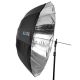 Xlite Deep Parabolic Black / Silver Umbrella 130cm