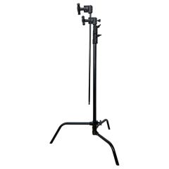 Kupo CS-20MKB 20" Black C-stand with Sliding Leg and grip arm
