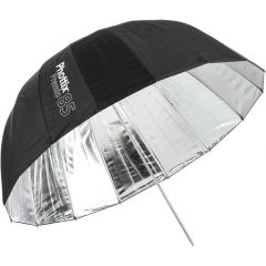 Phottix Premio Reflective Umbrella, Silver & Black - 85cm