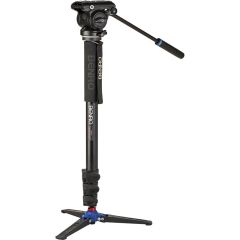 Benro A48FD Aluminium Monopod, VT2 3-Leg Base, S4PRO Head, QR4PRO Plate, Flip Lock