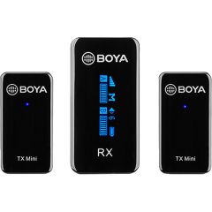 BOYA BY-XM6-S2 Mini 2.4GHz Dual Channel Wireless Microphone (1+2 with Mini TX)