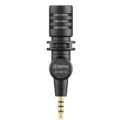 BOYA BY-M110 Plug & Play Microphone (3.5mm) for Smartphone, Laptop & Tablet