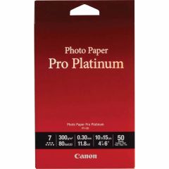 Canon PT1014X6-50 Sheets 4x6 300gsm Photo Paper Pro Platinum