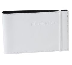 Profile Citi Leather White 52Pht Photo Album