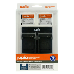 Jupio 2 x Jupio Panasonic DMW-BCM13E Batteries & Dual Charger Kit