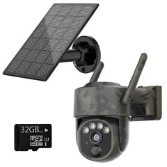 Gerber 4G PTZ Security Camera FollowMe Camo