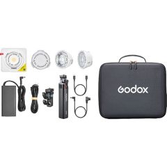 Godox ML100R Kit 3 RGB LED + BG02 Battery Handle