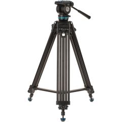 Benro KH25PC Aluminium, Dual-Tube, 3 Section, Video Tripod, K5 Head, QR11 Plate, Twist-Lever Lock