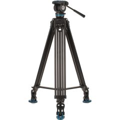 Benro KH26PC Aluminium, Dual-Tube, 3 Section, Video Tripod, K5 Head, QR11 Plate, Twist-Lever Lock