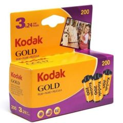 Kodak GB Gold 200 ISO 35mm 24 Exposure (3 Pack) - Colour Negative Film