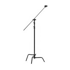 Kupo CS-40MKB 40" Black Sliding Leg C-Stand Kit with grip head and arm