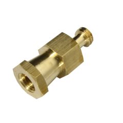 Kupo KS-038 Hex Adapter spigot with 3/8"-16 Male and female thread