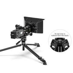 Leofoto LVC-253C+BV-20 Carbon Fiber Twin Leg Video Tripod with Fluid Head Kit