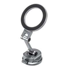 Leofoto PM-02 Magnetic Quick Car Mount with Arca Plate for Mobile Phones - Silver