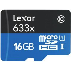 Lexar 16GB High Performance 633X Micro SDHC UHS-I SD Card