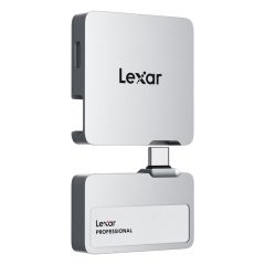 Lexar Professional GO SL400 1T Portable SSD With Hub (Silver)